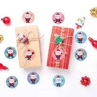 500pcs cartoon santa claus merry christmas party decorations sealing stickers label for christmas gift box decor haappy new year