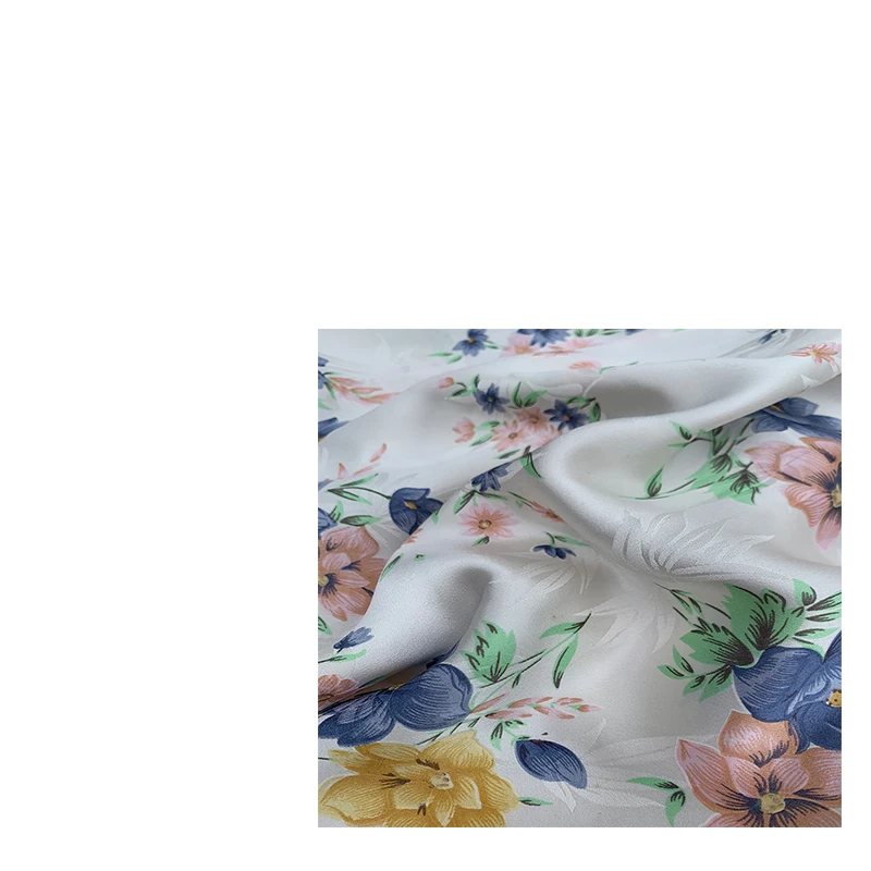 

Silk Fabrics Occasion Wear 100% Silk Organic Jacquard Plain Other Floral Breathable Dress shirt robe sewing cloth SFE80-1