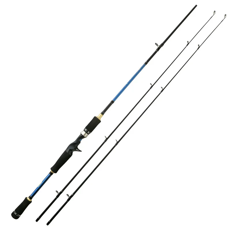 

2 tips Spinning Fishing Rod 100% Carbon Surper Hard Fishing Pole 3 Sections Casting Lure Fishing Rod 1.8m 2.1m 2.4m