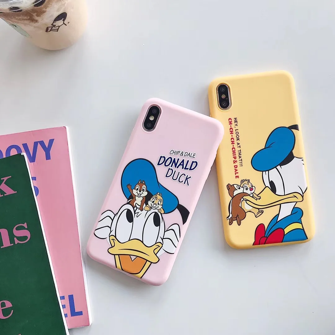 Чехол для телефона с изображением мультяшного аниме Дональда Дака белки iphone Xs MAX