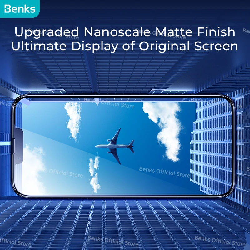 benks vpro matte full covering phone screen protector film for iphone 13 mini pro max anti fingerprint explosion proof anti drop free global shipping