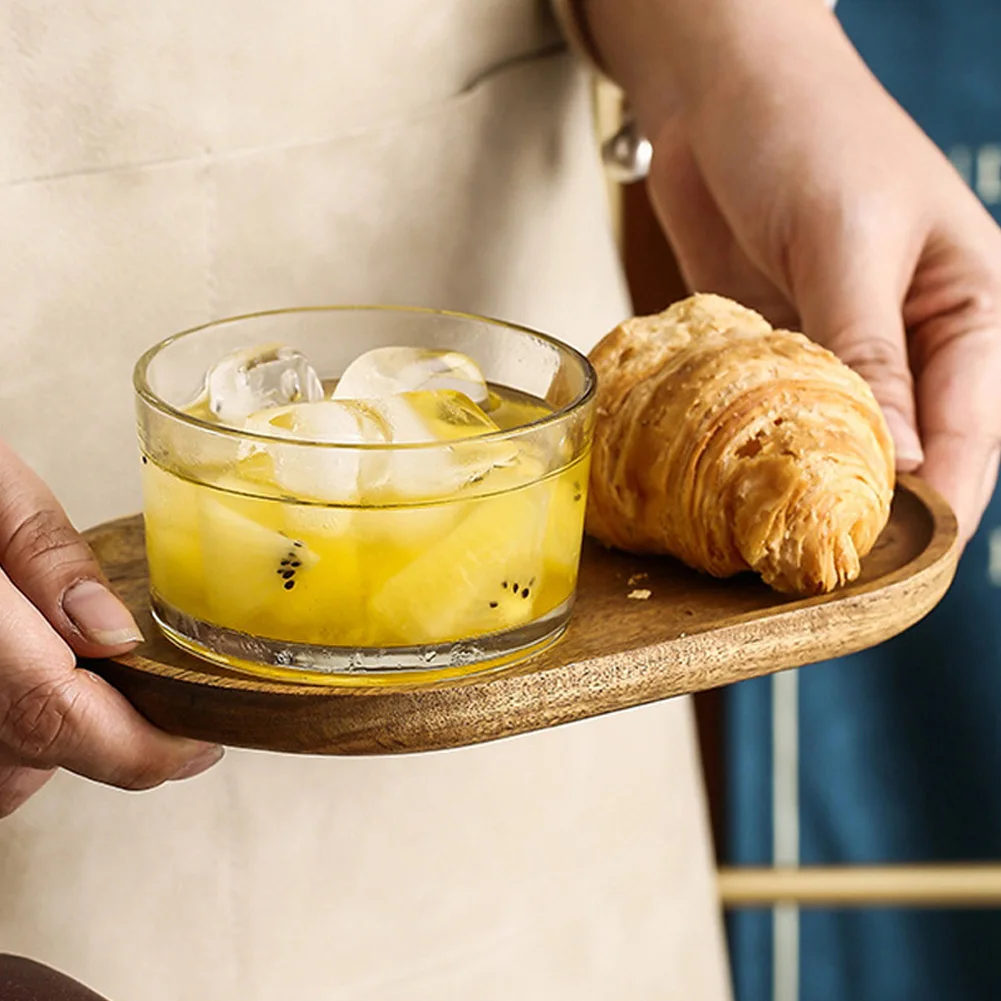 Japanese Style Wooden Pallet Set Gift Home Party Oval Wood Serving Tray Spoon Bowl Display Shooting Props | Дом и сад