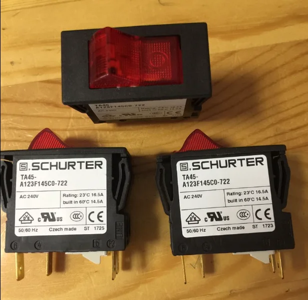 

A123F145C0-722 Swiss Shute SCHURTER ship type switch equipment circuit breaker TA45-A123F145C0-722 (1 piece)