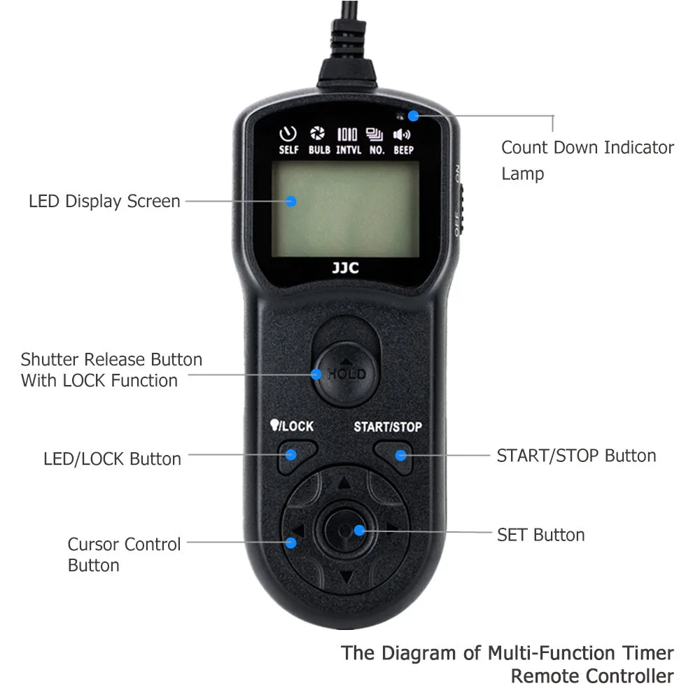 Интервалометр JJC таймер дистанционный спуск затвора для Fuji Fujifilm XT4 X100V XT3 XT2 XT1 XT30 XT20