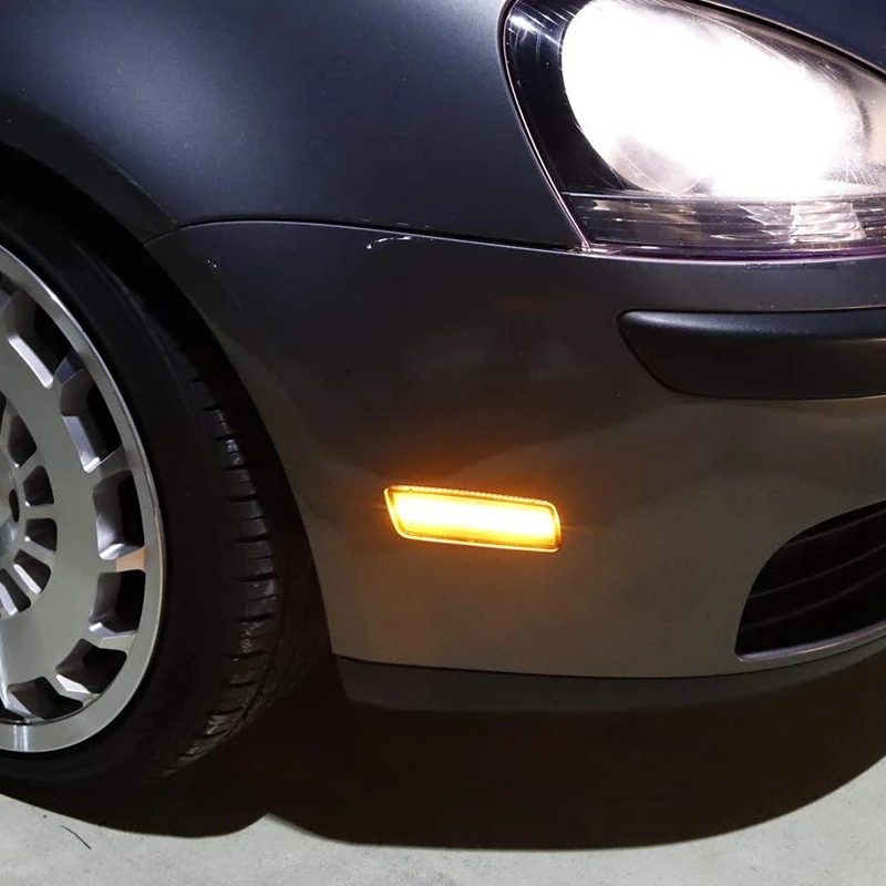 Для 2010-2014 Golf Mk6 Gti передний бампер боковые габаритные огни корпус отражатель |