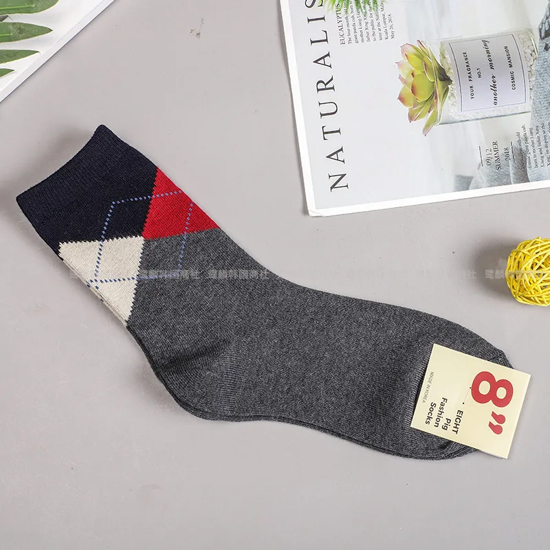 

Cartoon Socks Women Plaid Cotton Sock for Woman Colorful Adult Kawaii Ladies Elegant High Sox Spring Winter Female Trendy Sokken