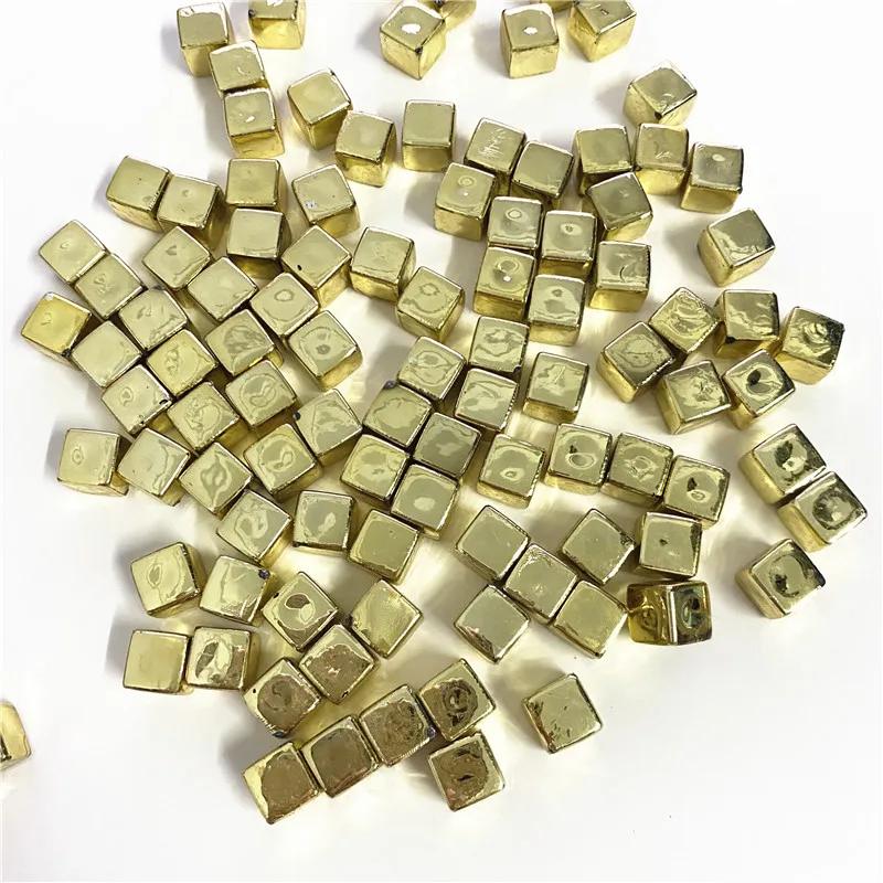 100 шт./компл. золото со спрямленными углами угловой Кристальные кости шахматная