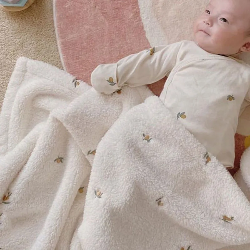 Детское фланелевое одеяло с мультяшным медведем 90x125 см | Мать и ребенок