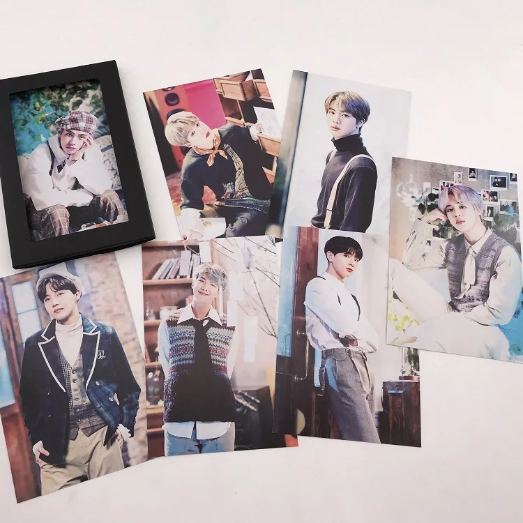 KPOP Bangtan Boys пять концертов маленькие карты фото Фотокарта|Женские толстовки и