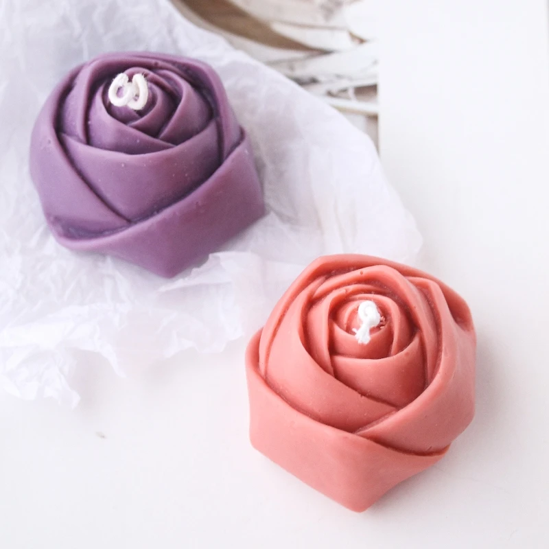 Flower Bud Candle Wax Melt Mold Mousse Cake Ice Chocolate Soap Silicone Mold Resin Epoxy Decorations Crafts Mould