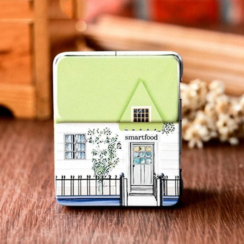 

WHISM Mini Metal Storage Box Candy Tinplate Box Dream House Tin Chocolate Container Wedging Favors Holder Kids Gift Organizer