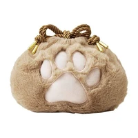 cute cat claw drawstring cosmetic bag multi sanitary napkin storage bag portable drawstring pocket creative valentine day gift