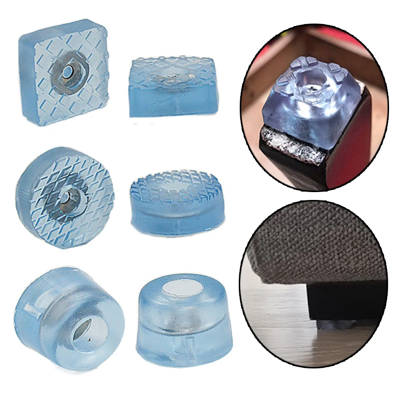 18-24 мм квадратная круглая противоскользящая Тихая Прозрачная мягкая подушка для