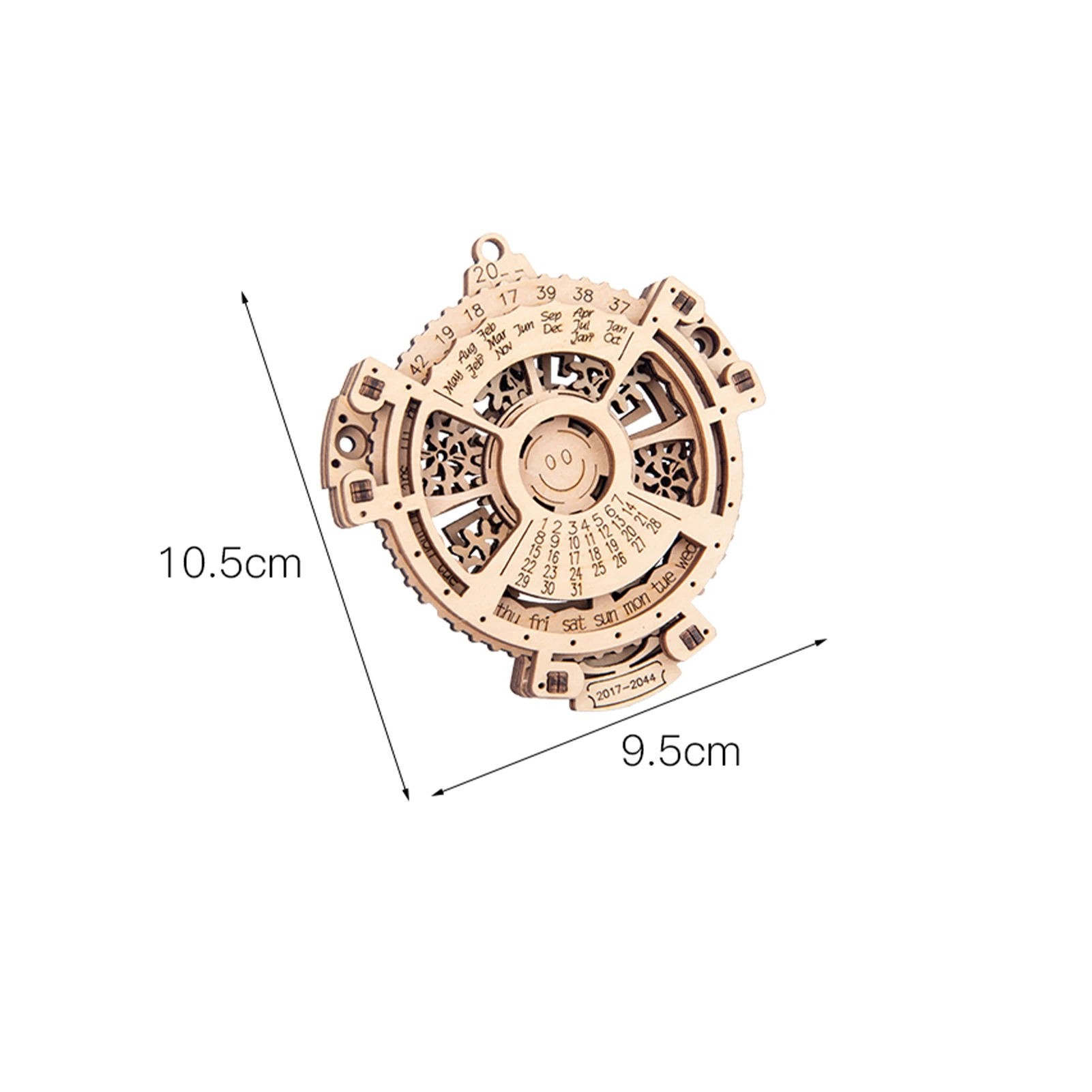 

Wooden Calendar DIY Self Assembly 3D Wooden Puzzle Model Kit Laser Engraved Mechanical Transmission Educational Building Set