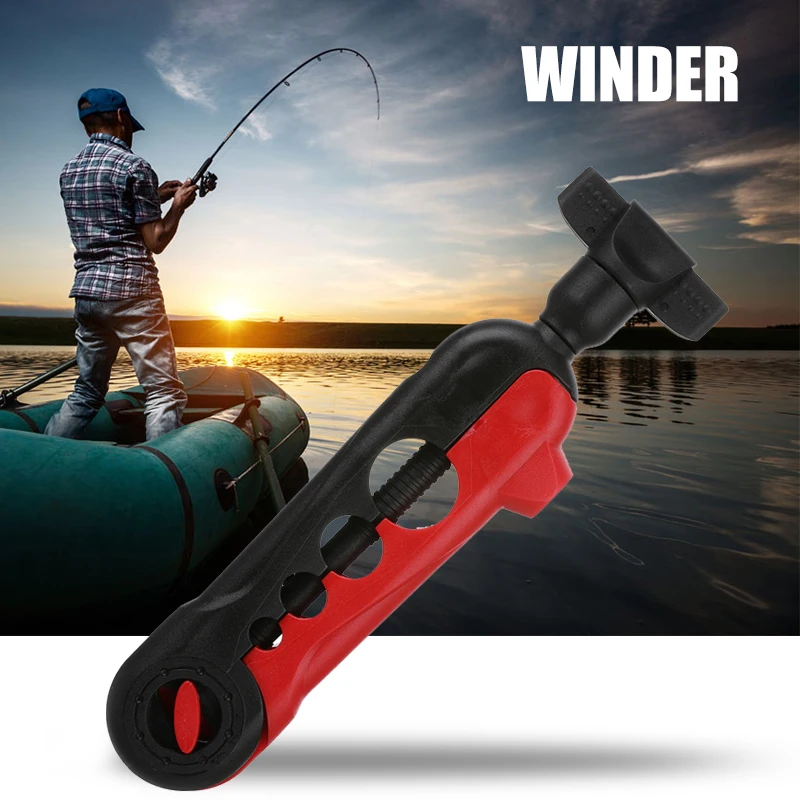 Мини катушка для лески Регулируемая портативная универсальная удочки разных