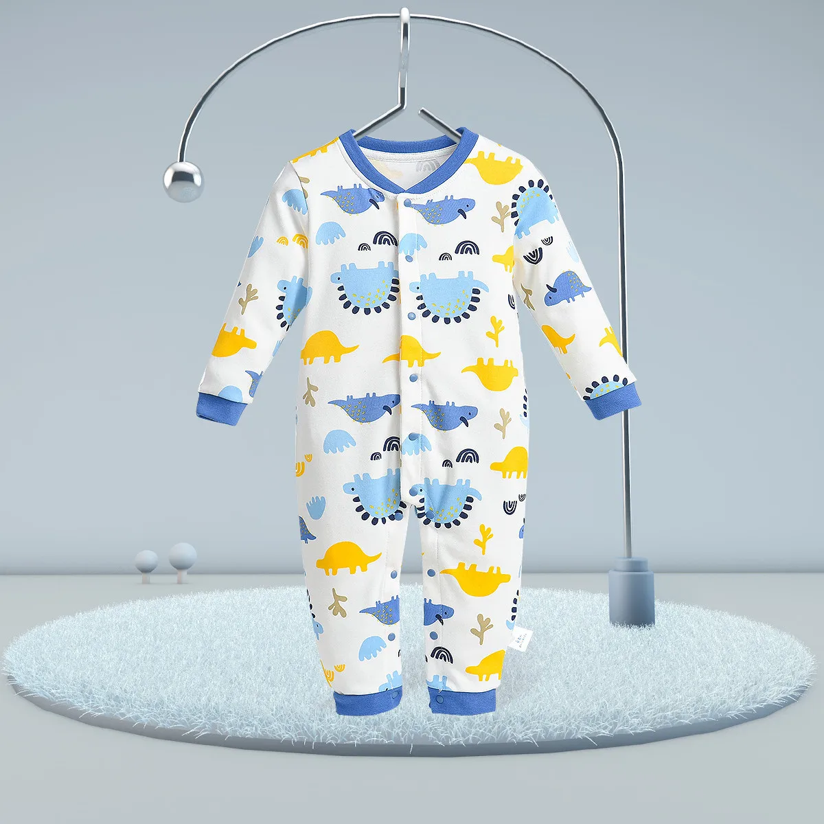 Комплект из 2 предметов для маленьких детей пижамы мальчиков и девочек детская