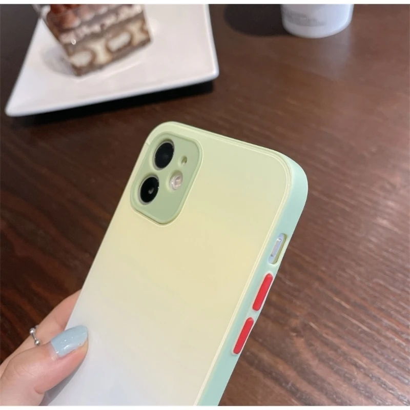 Funda trasera de cristal elegante para iPhone 12pro, Fundas protectoras delgadas para tel&eacute;fono m&oacute;vil-2