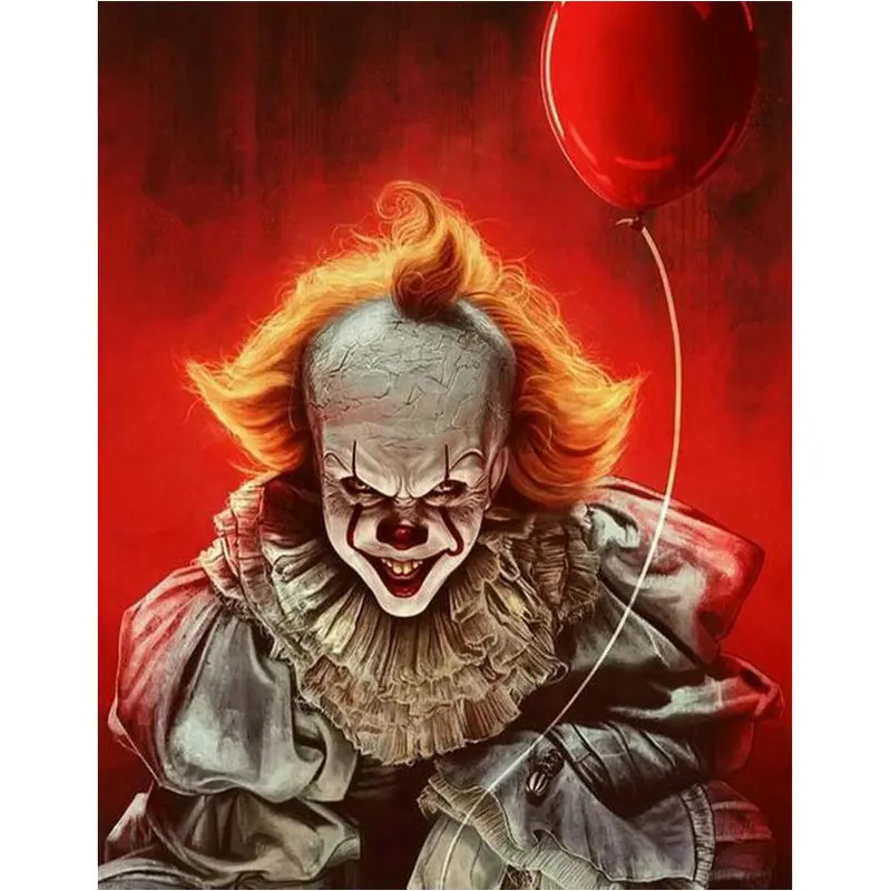 Мультяшный клоун-алмазная живопись | Дом и сад