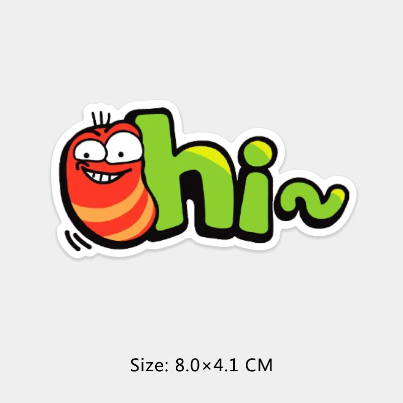 StationeryStickers для детей ноутбук домашнего декора Водонепроницаемый личинка