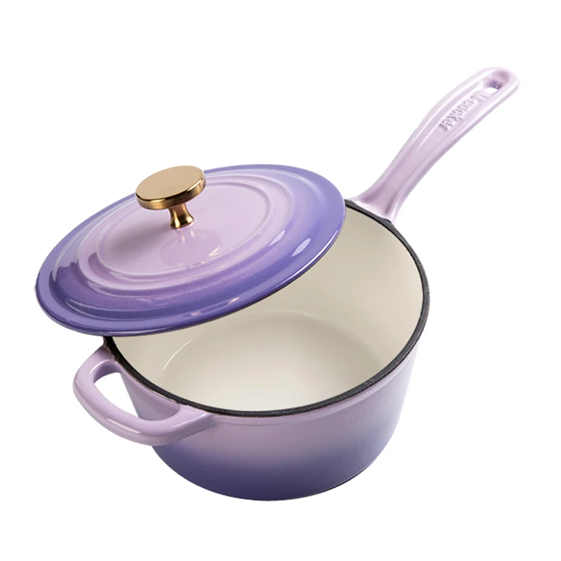 Чугунная кастрюля эмалированная антипригарная сковорода для морепродуктов