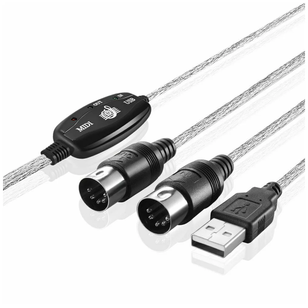 Электрическая клавиатура миди аудио адаптер к USB конвертер фотоаксессуар | Спорт