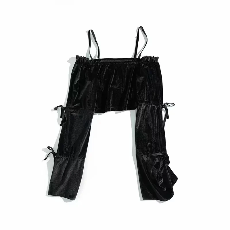 Женские короткие топы 2020 летние сексуальные пляжные с рукавами-фонариками и