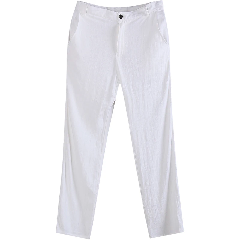 

SHAN BAO 2020 autumn brand trousers luxury high-quality soft and comfortable cotton and linen straight loose men's casual pants