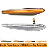 2pcs led dynamic amber side marker repeater blinker indicator light for alfa romeo 159 typ 939 spider boera typ 939