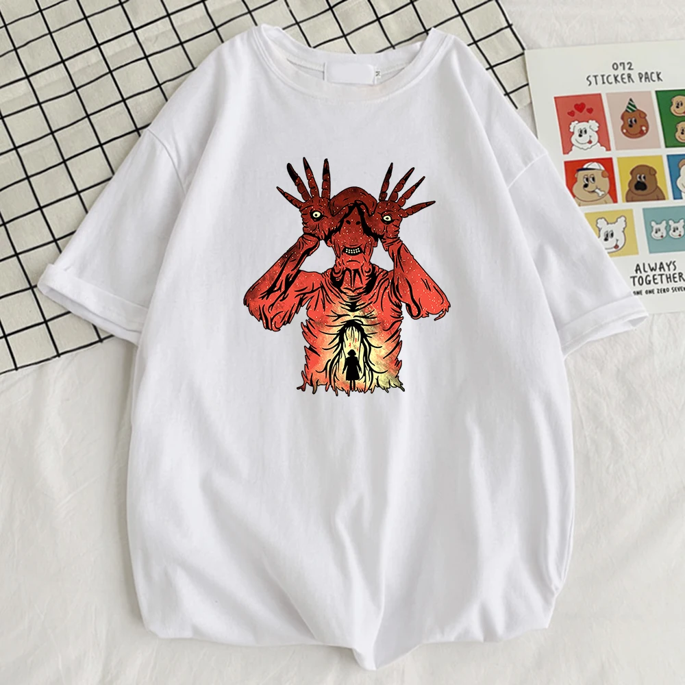 

Horrific Tale Print Men's T-Shirt Street Design Tshirts Funky Style Vintage Men Short Sleeves