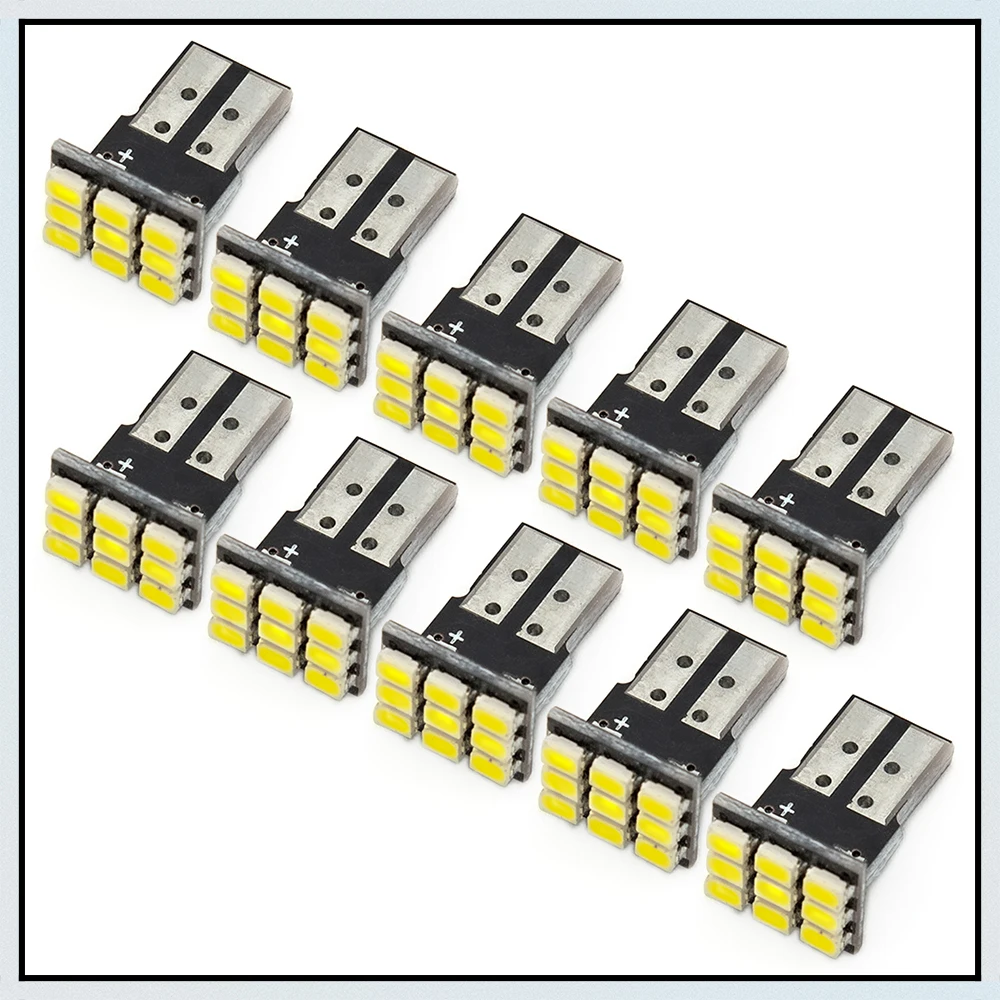 Автомобисветильник светодиодный индикатор ширины T10 9SMD 1206 3020 10 шт. автомобильные