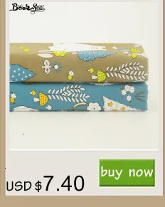 Booskew Home Telas, хлопок, ткань, 40 см x 50 см, 7 шт., набивные цветы, жировые кварталы, сделай сам, ручная работа, подушка для шитья, лоскутное шитье, кукольная кровать