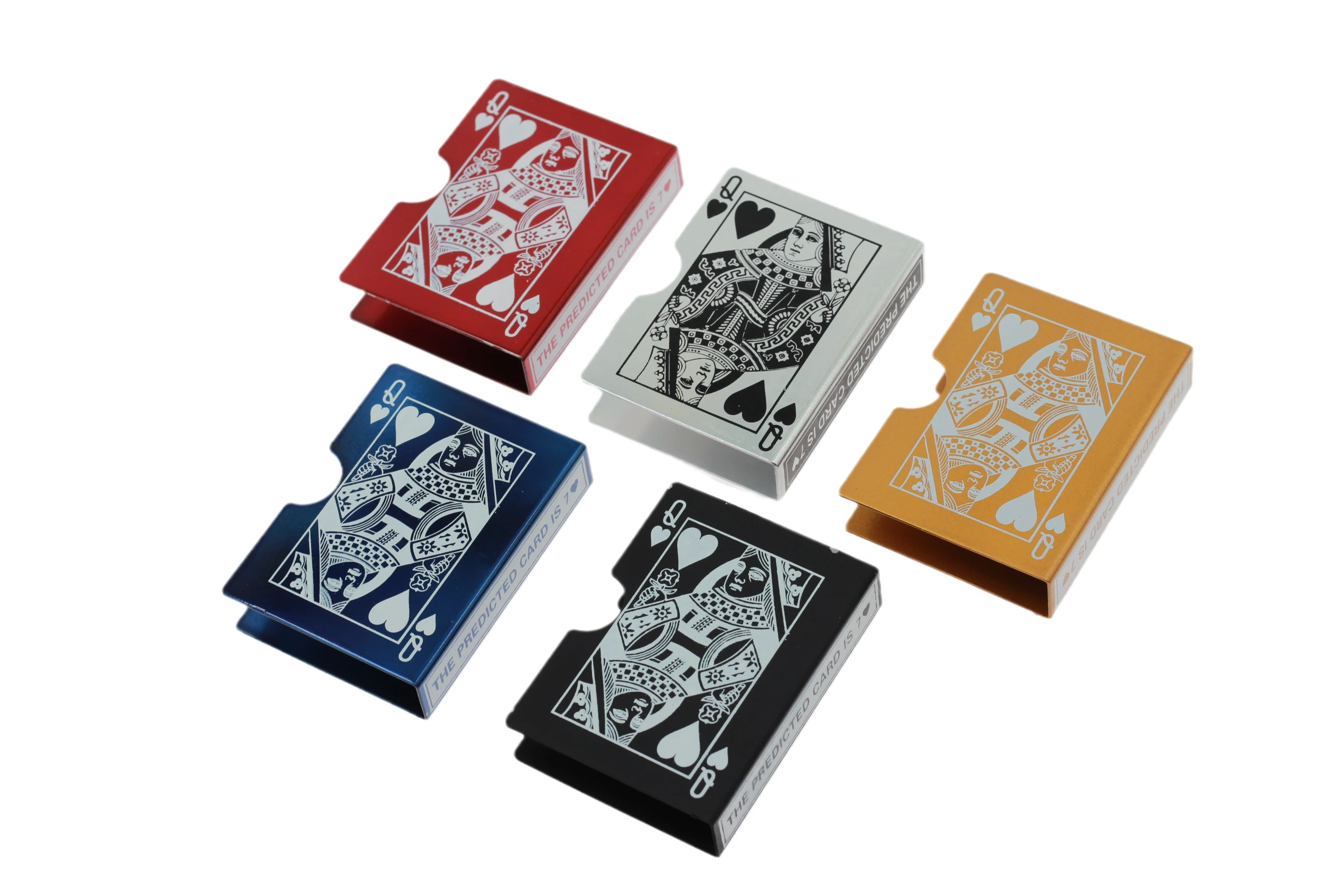 Металлический зажим для игральных карт держатель с различными узорами обеих