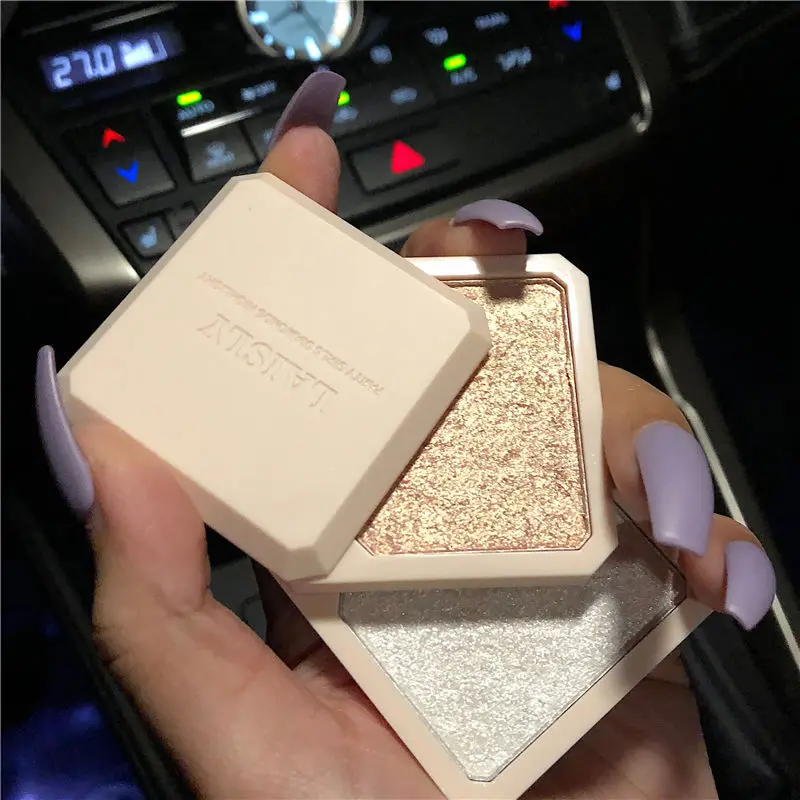 

NewDouble-layer Highlighter Shadow Facial Makeup Face Bronzer High Gloss Shimmer Powder Makeup Cosmetic High-gloss Powder