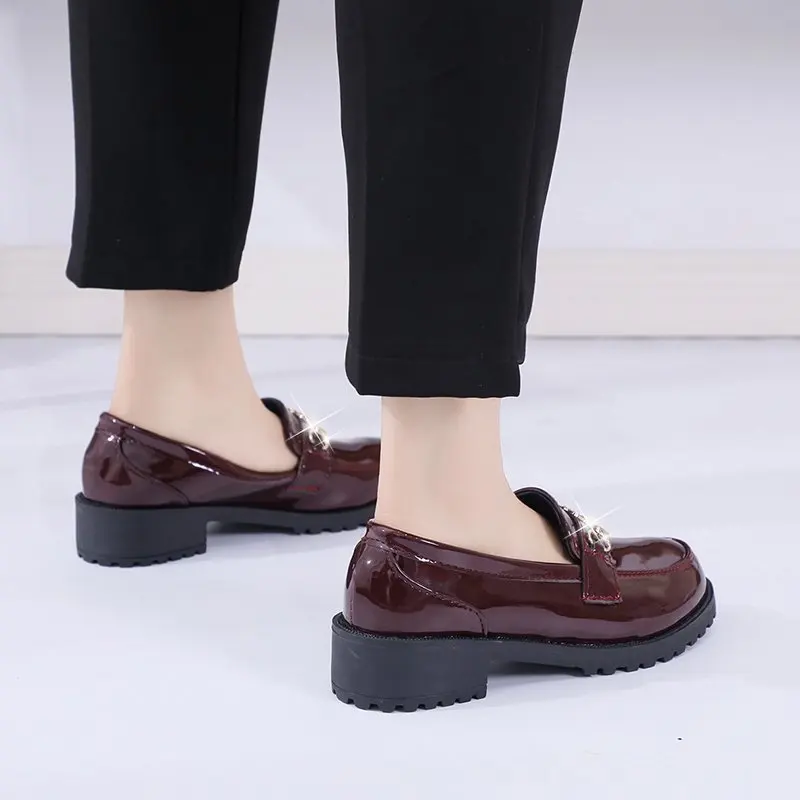 Hot9 женская обувь туфли-лодочки из лакированной кожи на низком каблуке модные