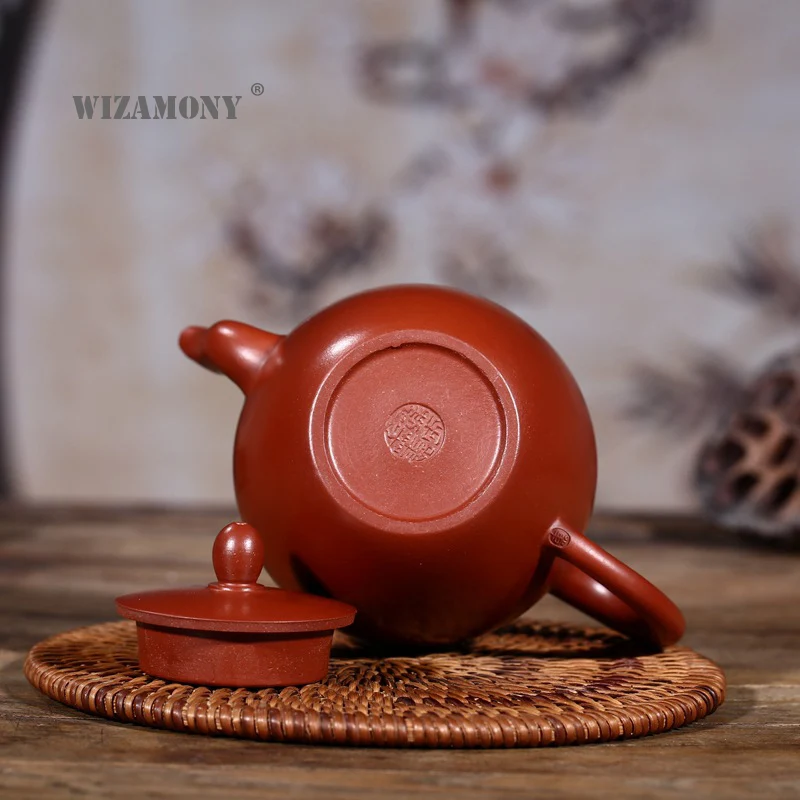 

WIZAMONY Purple Clay tea set Zisha Dahongpao Ceramics Arts Beauty Shoulder Teapot Porcelain yixing Clay China Tea Set Tea cup