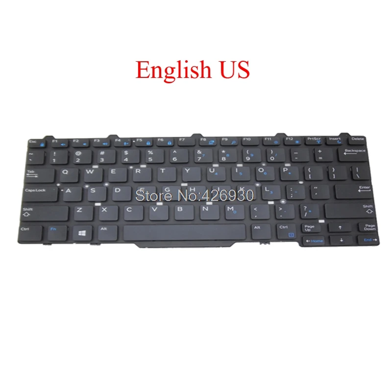 Ноутбук DM GR HB HU NE SL TI клавиатура для DELL Latitude 3340 3350 5488 5480 Дания Германия иврит