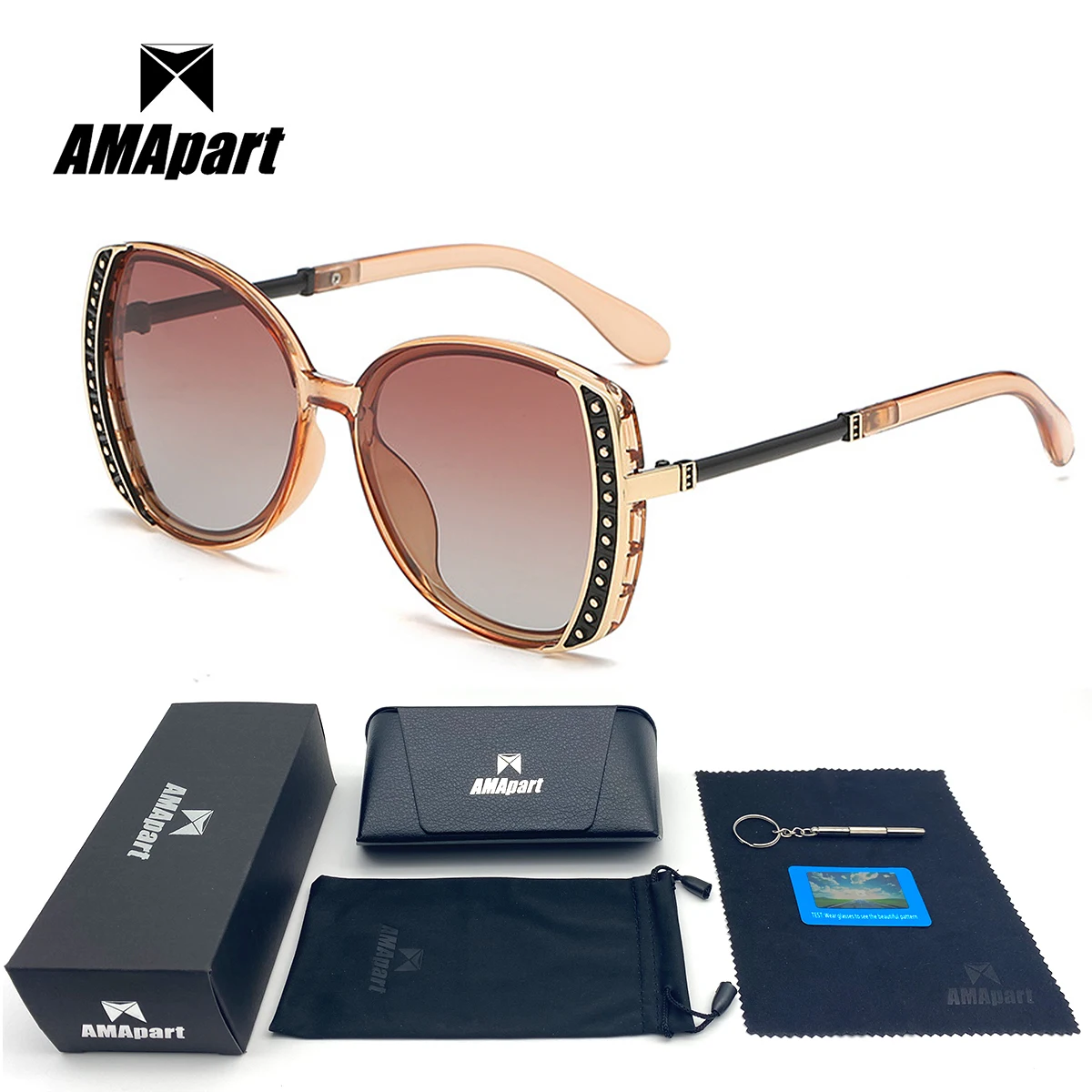 

AMApart High Quality Polarized Sunglasses For Women Driving Fishing Sports Outdoors UV400 Protection Anti-Glare