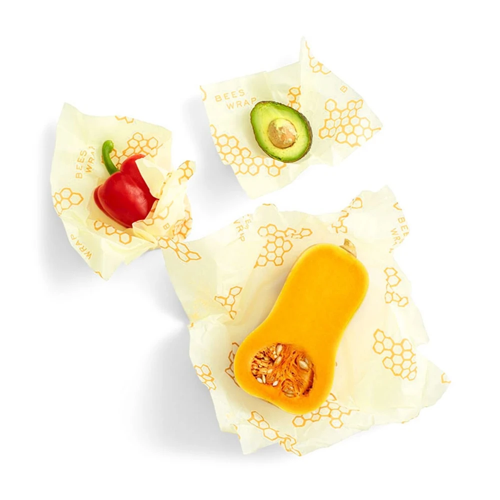 

Beeswax Wrap Food Grade beeswax Food Wrap Fresh Cloth Reusable Fruit Storag Bag Eco Friendly Food Fresh Keeping Washable Covers