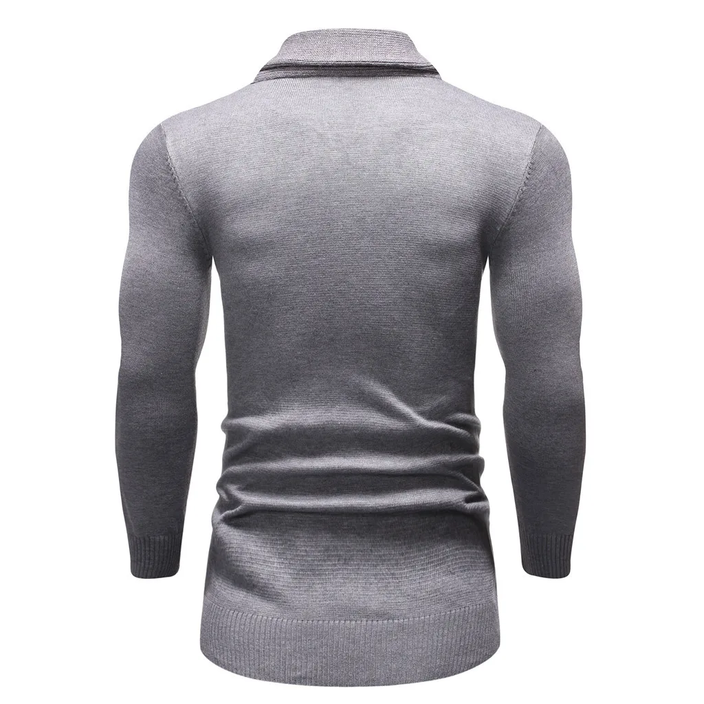 Men's Casual Solid Knit Trench Coat Jacket Cardigan Long Sleeve Outwear Blouse Men Top |