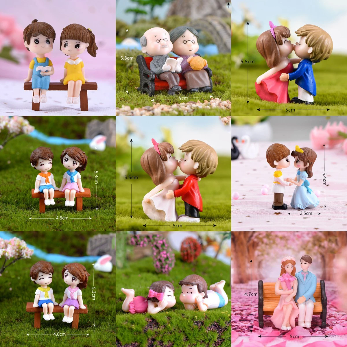 Миниатюрная мини-кукла для влюбленных украшение сада сделай сам подарок на день