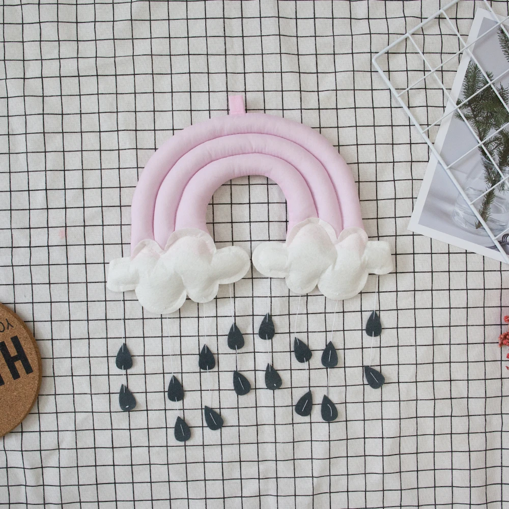 Декор детской комнаты бампер для кроватки новорожденных дождя облаков дизайн INS