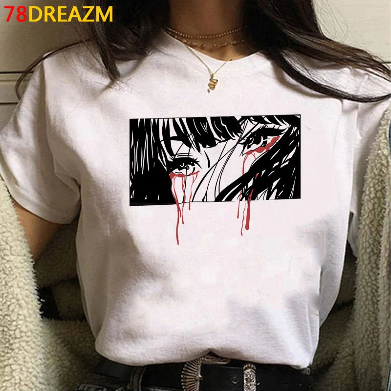 Футболка Junji Ito Tomie Shintaro Kago мужская с винтажным принтом уличная одежда в стиле