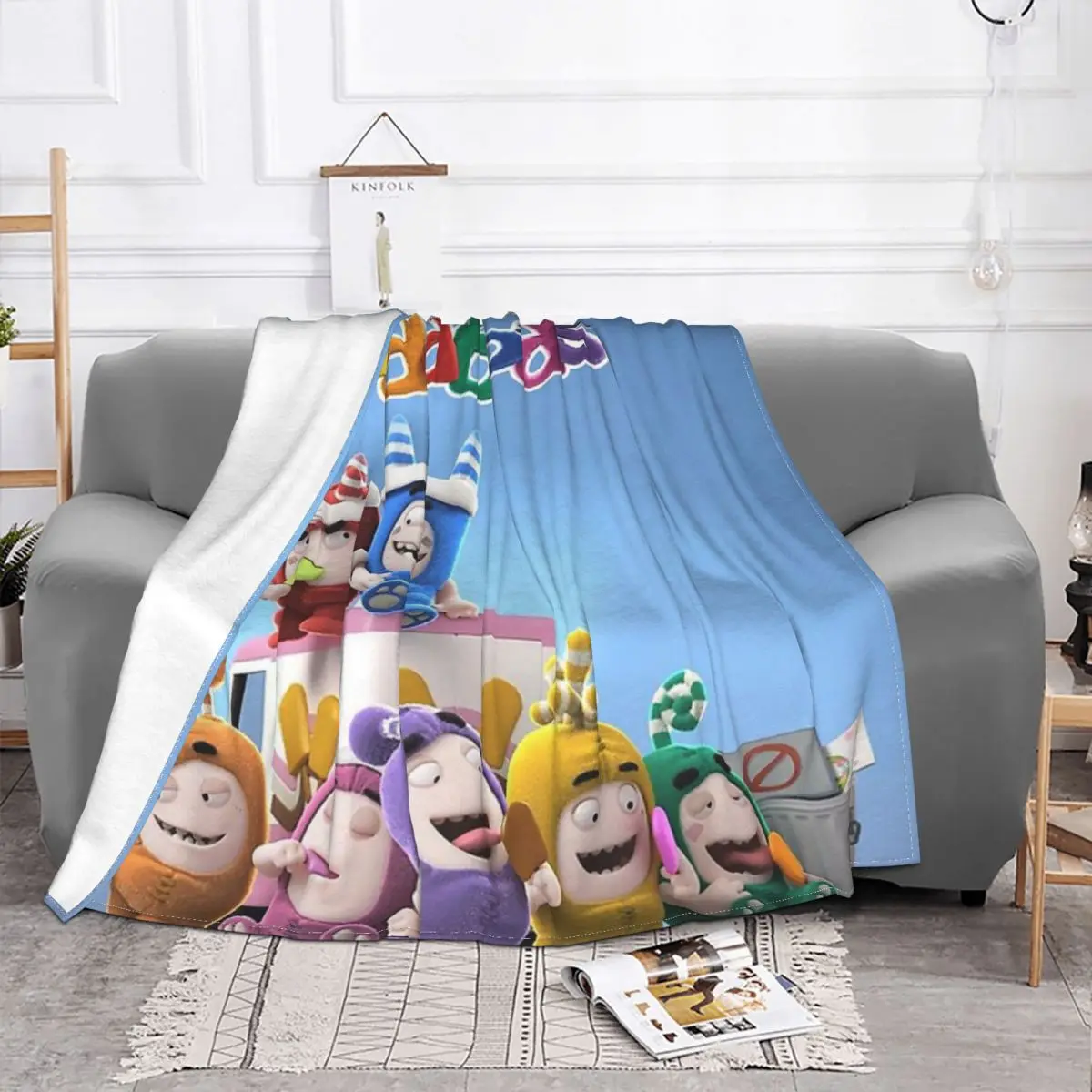 

Одеяло Oneod Oddbods Tv, анимация 2020, покрывало для кровати, полотенце, пляжное покрывало 150, покрывало на кровать