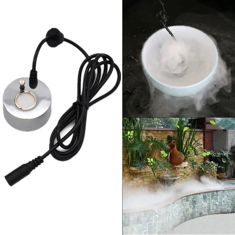 mist maker fogger ultrasonic humidifier 3pcs atomizing heads water fountain pond fog atomizer air humidifier us plug free global shipping