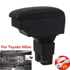 Подлокотник коробка в центральную консоль для Toyota Hilux, контейнер для дуэлей, удобный кожаный пепельница, Стайлинг автомобиля