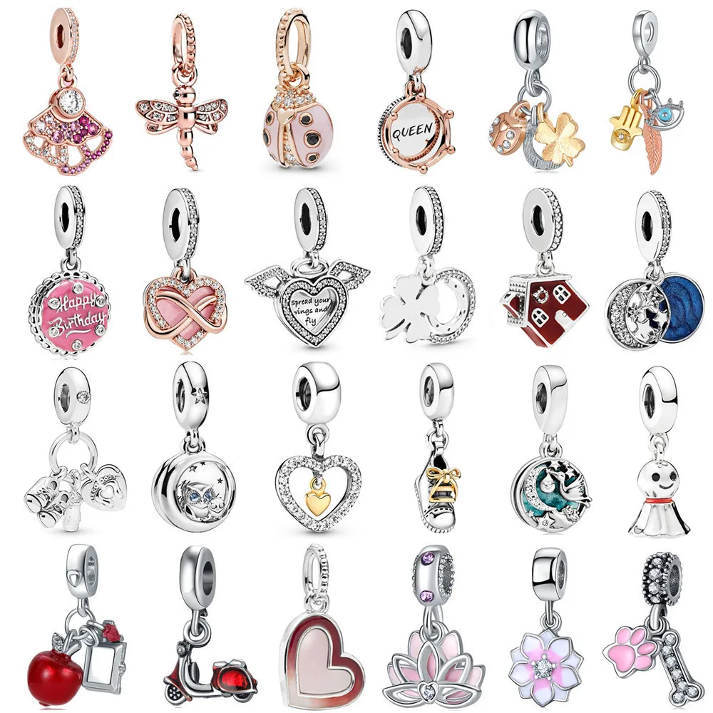 

2021 новые шармы pandora plata de ley 925 Beadeds DIY дизайнерские подвески подходят к оригинальным производителям Pandora бусины браслеты