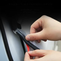 5101625 meters car door rubber seal strips auto b type sealing sticker for door trunk sound insulation weatherstrip accessory
