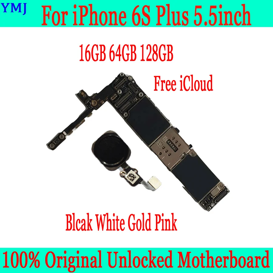 Материнская плата для iphone 6s Plus 16 ГБ/64 Гб/128 ГБ с Touch ID оригинальная