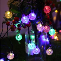 led christmas solar string lights new year holiday outdoor lamp ip65 waterproof decoration garland street for garden decor
