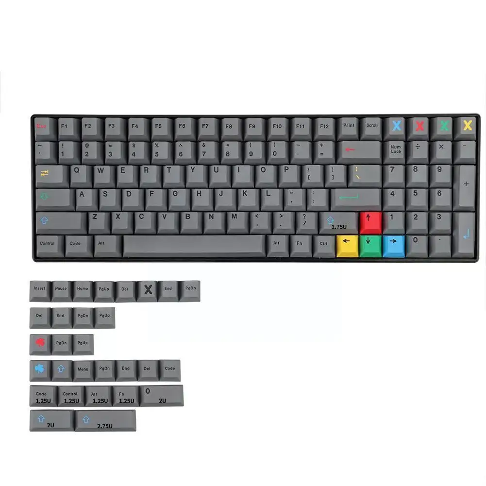 

Gmk Dualshot тематический колпачок s 129 S Pbt краситель-sub профиль колпачок для механической игровой платы серия Cap s L9p4